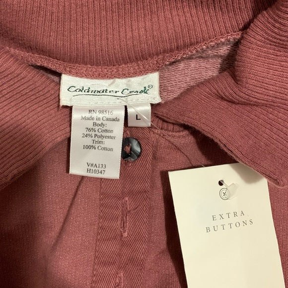 Mens Coldwater Creek Collared Sweatshirt - Picture 4 of 4